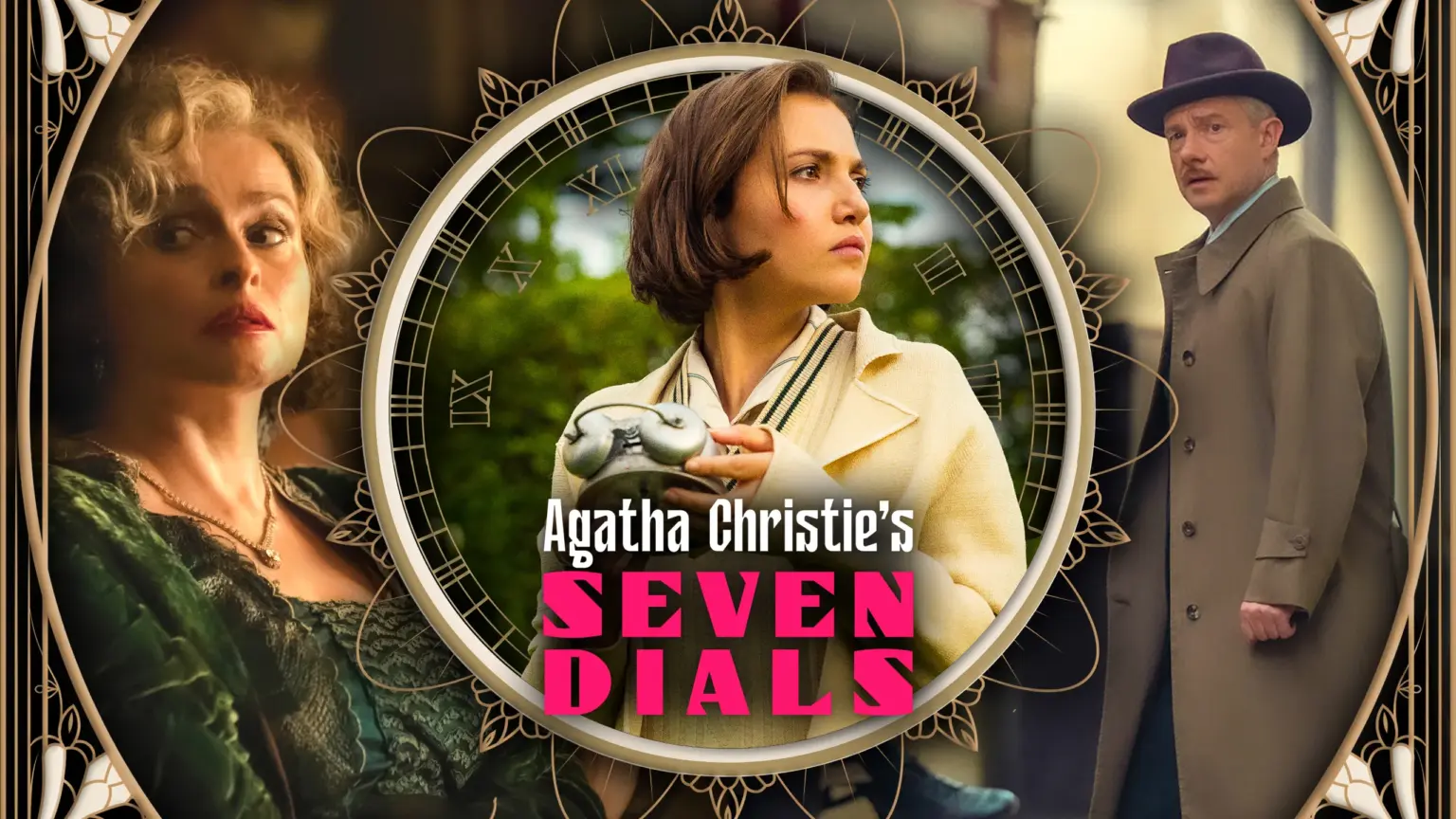 Elenco carismático impulsiona “Agatha Christie’s Seven Dials”, nova minissérie da Netflix