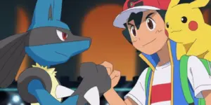 Imagem destacada - Pokémon: Lucario e o Mistério de Mew – atuação de voz e direção potencializam a aura no longa animado