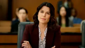 Imagem destacada - Quinta temporada de The Lincoln Lawyer mantém mistério sobre Maggie e reforça química de Neve Campbell e Manuel Garcia-Rulfo
