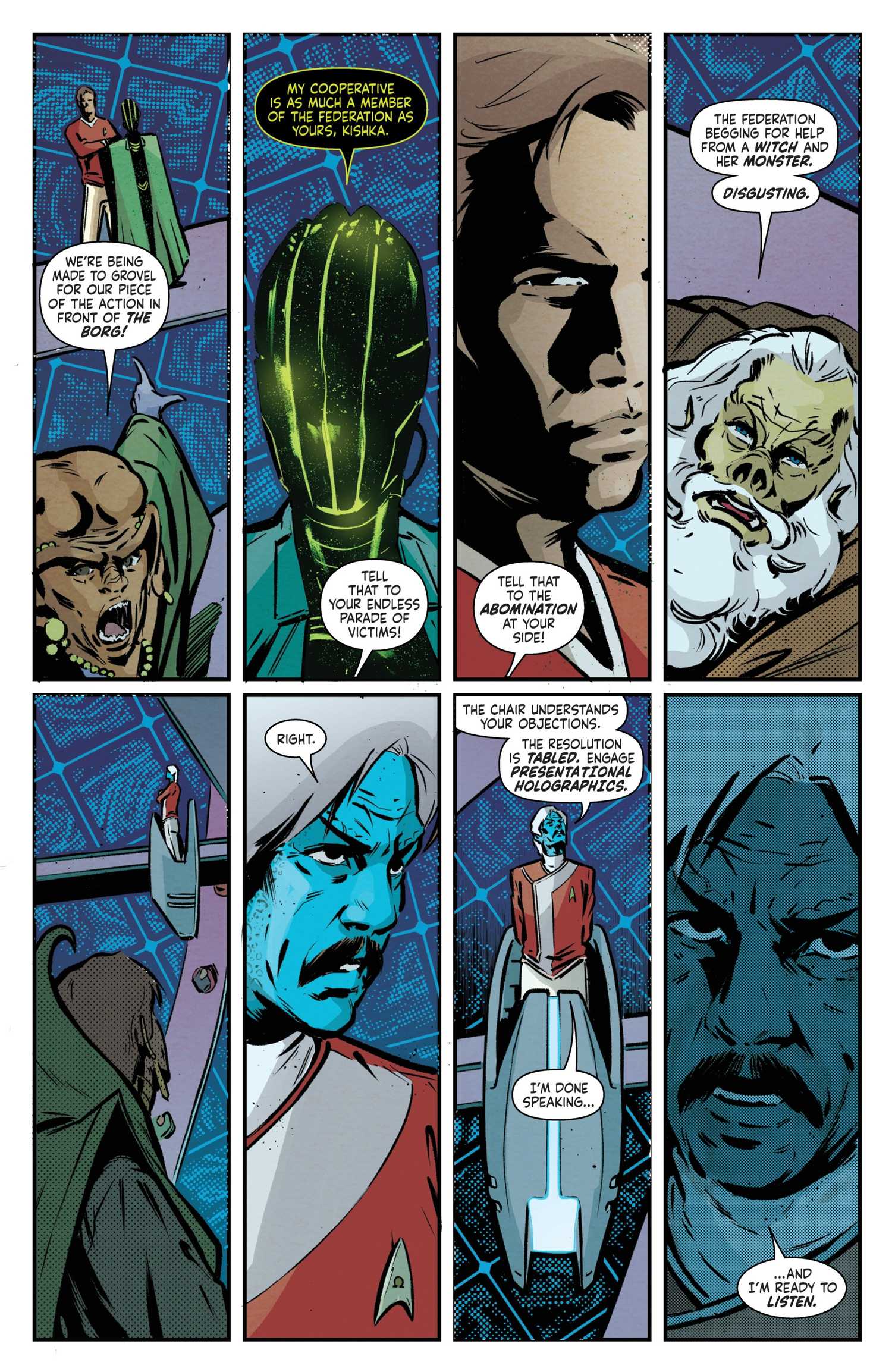 Star Trek: The Last Starship #5 transforma a Federação ao integrar os Borg - Imagem do artigo original