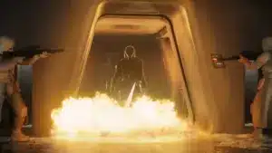 Imagem destacada - ESTREIA | Chama Mandaloriana aquece nova imagem de The Mandalorian & Grogu e revela duelo na neve