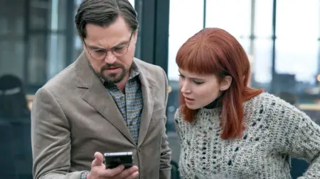 Imagem destacada - Elenco: DiCaprio e Jennifer Lawrence surgem nas primeiras imagens de What Happens at Night