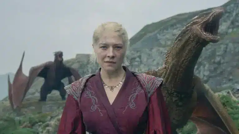 A Casa do Dragão 3ª Temporada: Data de Estreia, Elenco e Tudo o Que Já Sabemos Rhaenyra e Daemon na terceira temporada de A Casa do Dragão em cena de guerra