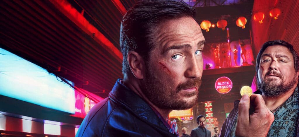 Criminosos da Netflix com personagem em situação de tensão