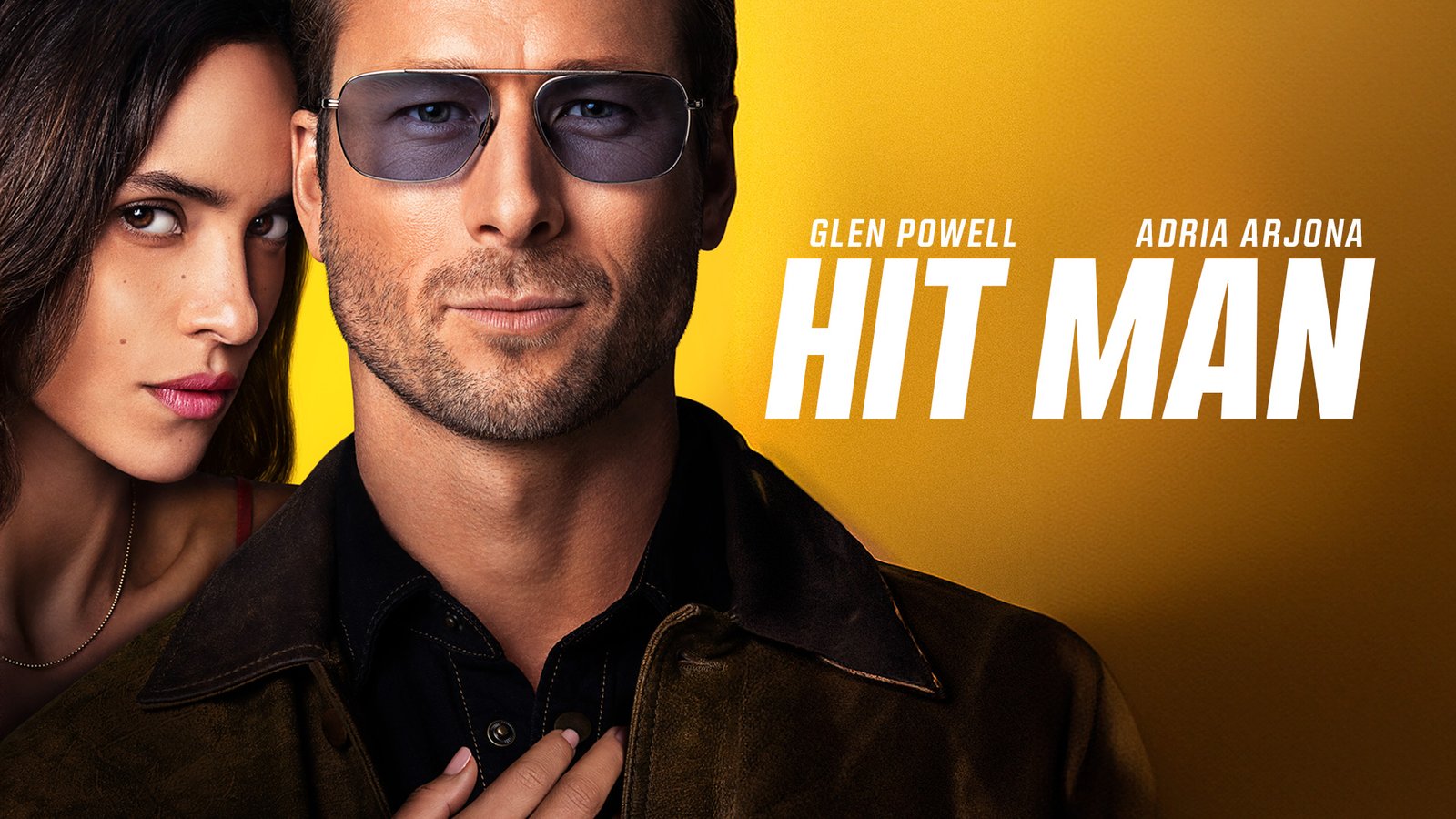 Glen Powell em Hit Man filme de comédia romântica na Netflix 2026