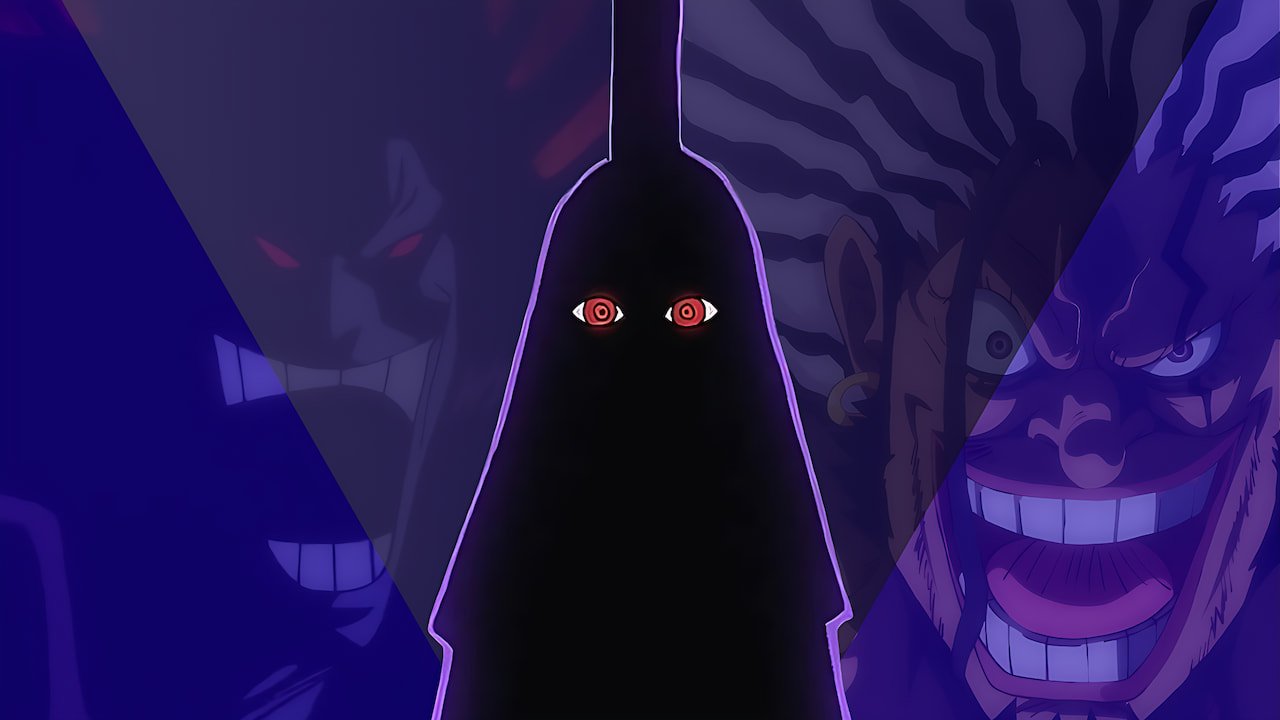 Imu revelado em One Piece 1179 com aparência sombria e aura de poder no mangá