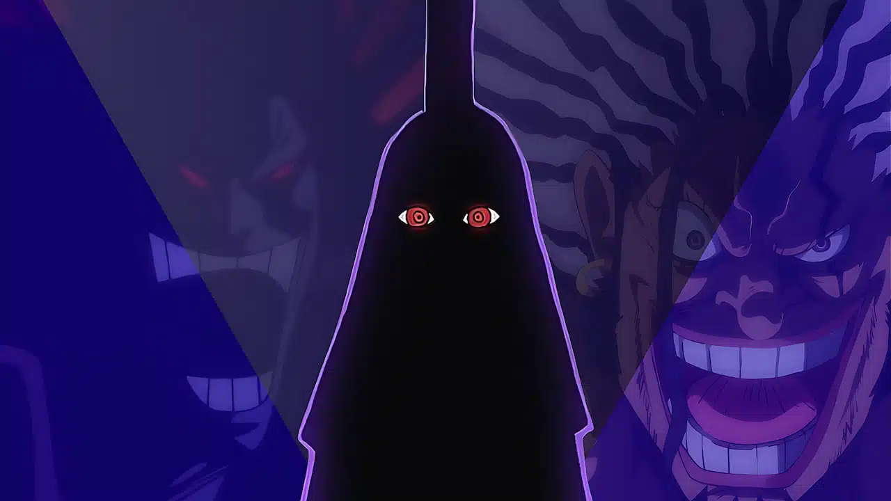 Imu revelado em One Piece 1179 com aparência sombria e aura de poder no mangá