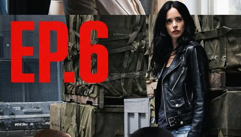 Jessica Jones em cena de Demolidor Renascido série Marvel