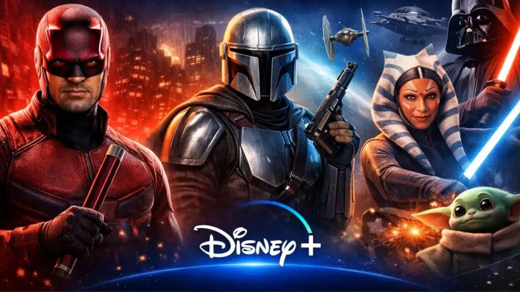 Disney+: lançamentos da semana (13 a 19/04) trazem Demolidor e novidades de Star Wars lancamentos disney plus semana abril 2026 series demolidor star wars