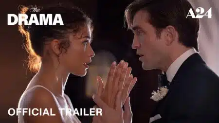 Robert Pattinson e Zendaya no filme O Drama cena principal