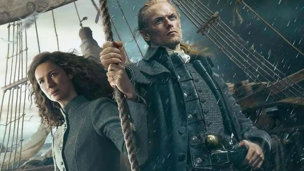 Outlander: quando estreia o episódio 9 da 8ª temporada e o que esperar Jamie e Claire Fraser na 8ª temporada de Outlander em momento de tensão