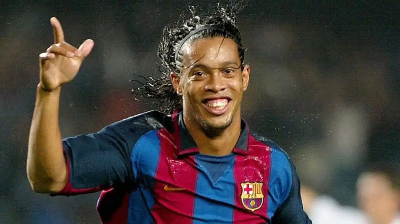 Ronaldinho no Barcelona na série da Netflix