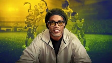 Ronaldinho Gaúcho em cena do documentário da Netflix sobre sua carreira