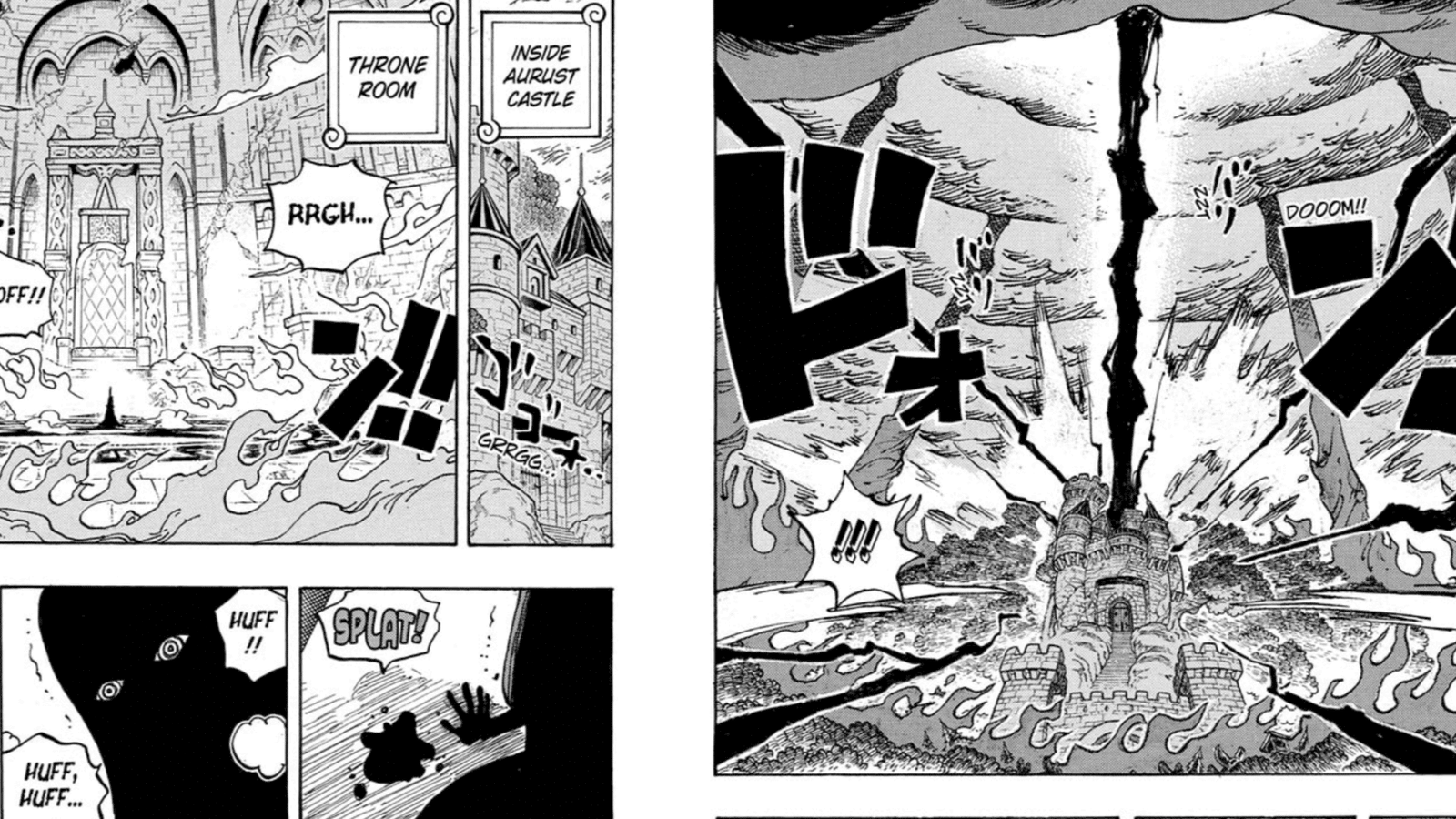 Imu em Elbaf enfrentando ameaça de Nika e Nidhogg em One Piece capítulo 1178