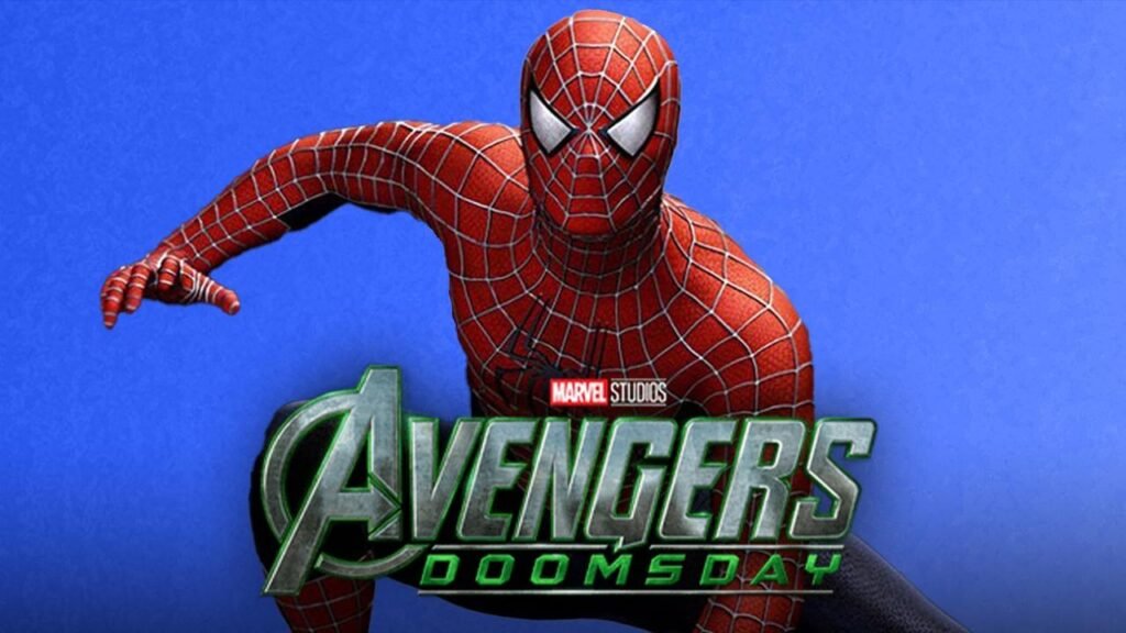 Spider-Man em arte oficial de Avengers Doomsday ao lado do Doutor Destino Marvel