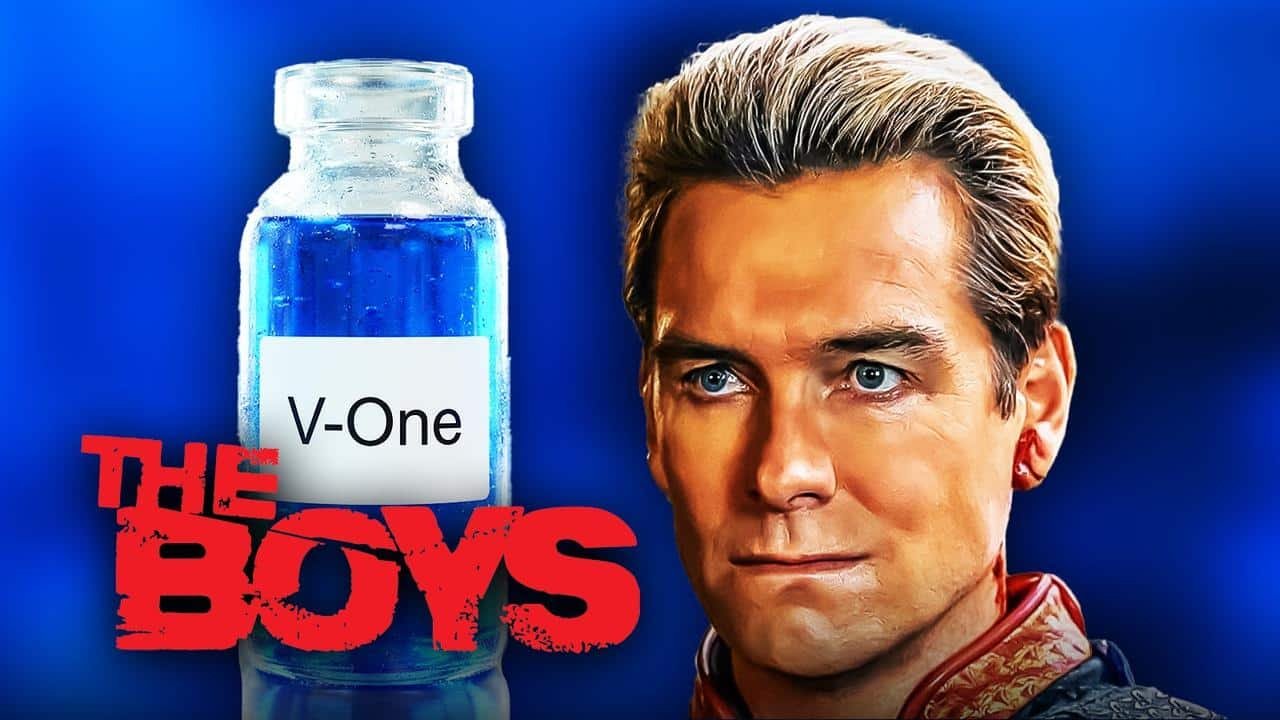 Homelander com olhos brilhando pronto para usar laser em The Boys