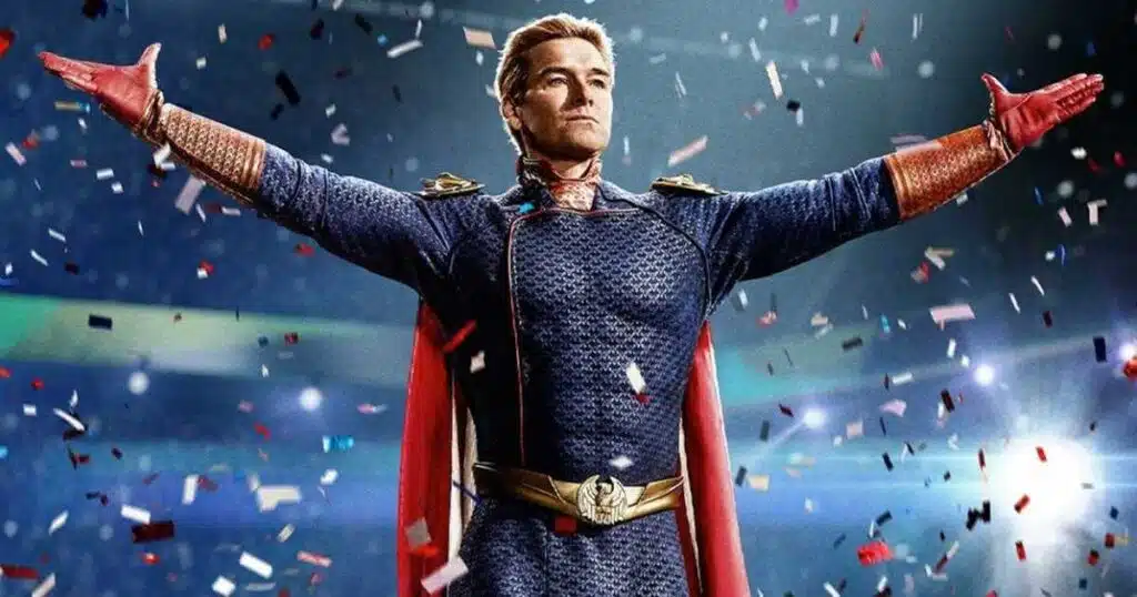 Homelander em cena intensa de The Boys indicando possível final na temporada 5