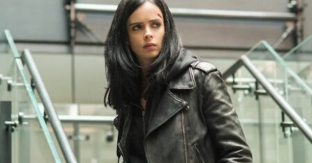 Jessica Jones em Demolidor Renascido com poderes instáveis na série da Marvel