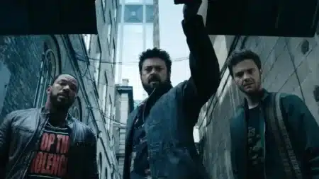 Cena de The Boys com personagem em momento dramático ligado à morte nos quadrinhos