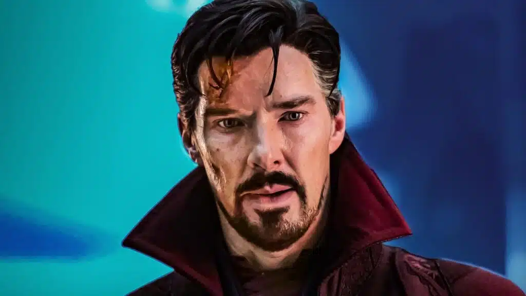 Doutor Estranho no multiverso em cena da Marvel mostrando crise na Saga do Multiverso