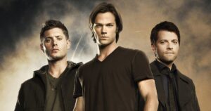 Jared Padalecki e Misha Collins em reunião de Supernatural em The Boys temporada 5