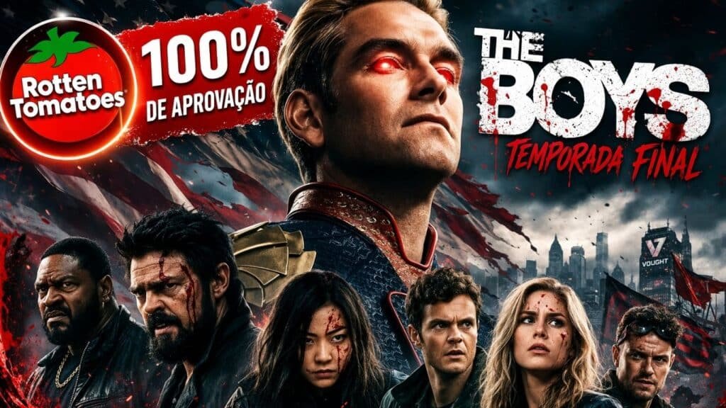 The Boys temporada 5 estreia com 100% no Rotten Tomatoes e promete final brutal The Boys temporada 5 com 100 por cento no Rotten Tomatoes e destaque para Homelander na temporada final