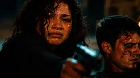 Zendaya como Rue em cena de Euphoria, série que chega ao fim com episódio 8 da 3ª temporada