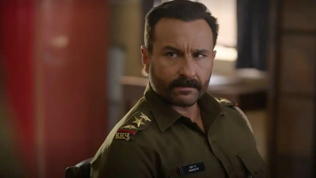 Protagonista de farda com olhar sério em cena de Além do Dever na Netflix