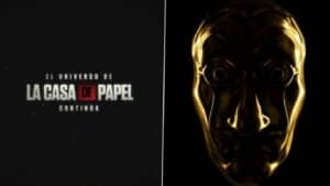 Máscara dourada no teaser do novo projeto de La Casa de Papel da Netflix