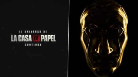 Máscara dourada no teaser do novo projeto de La Casa de Papel da Netflix