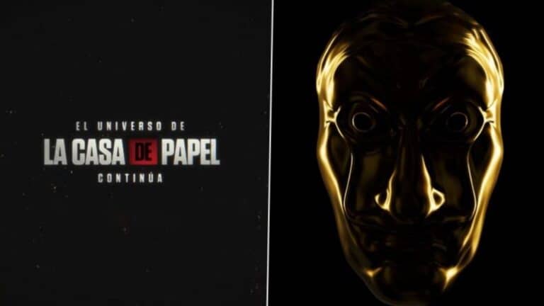 Máscara dourada no teaser do novo projeto de La Casa de Papel da Netflix