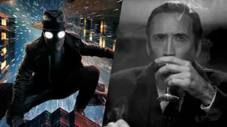 Nicolas Cage como Ben Reilly e o Spider-Noir em cena da série do Prime Video