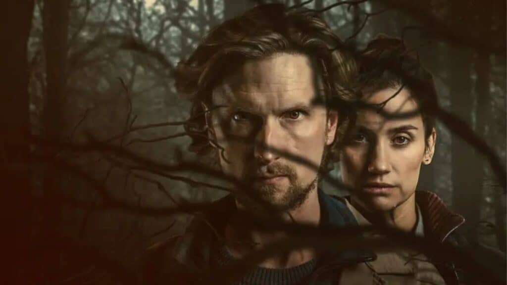 Danica Curcic como Naia Thulin e Mikkel Boe Følsgaard como Mark Hess na 2ª temporada de O Homem das Castanhas na Netflix