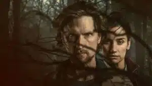Danica Curcic como Naia Thulin e Mikkel Boe Følsgaard como Mark Hess na 2ª temporada de O Homem das Castanhas na Netflix