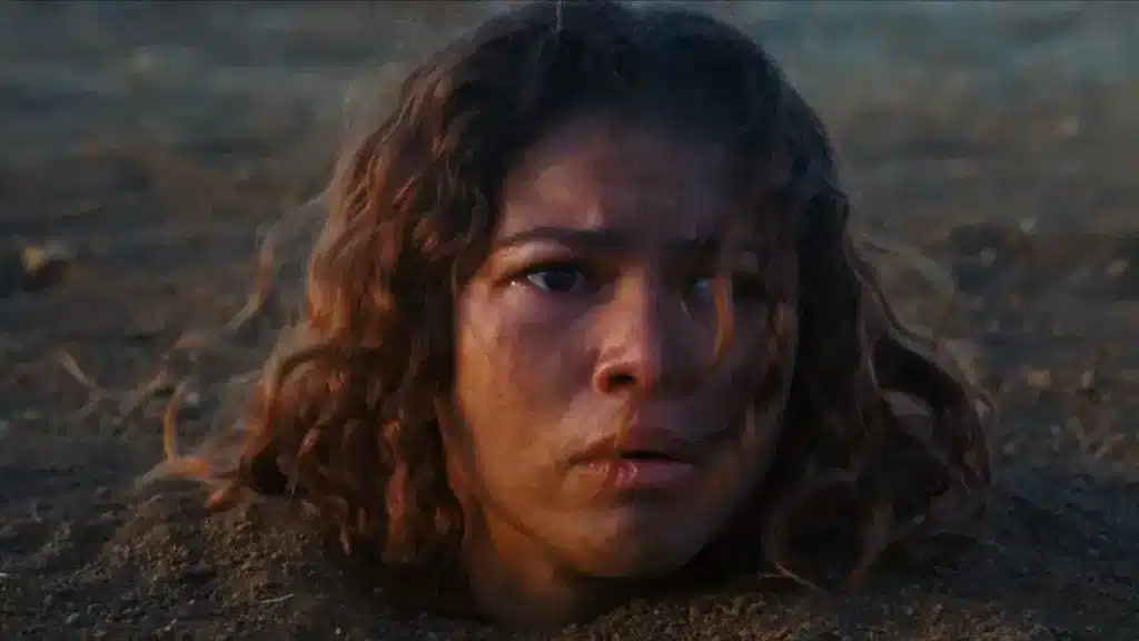 Rue enterrada viva no episódio 5 da terceira temporada de Euphoria