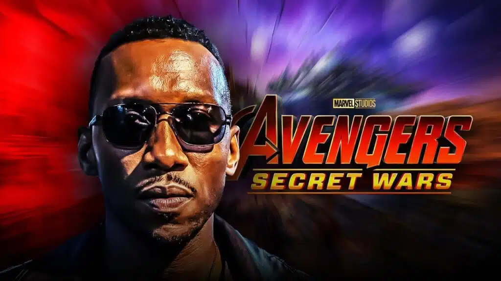 Blade com sua espada característica em cena de ação dos Vingadores Guerras Secretas