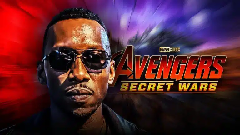 Blade com sua espada característica em cena de ação dos Vingadores Guerras Secretas