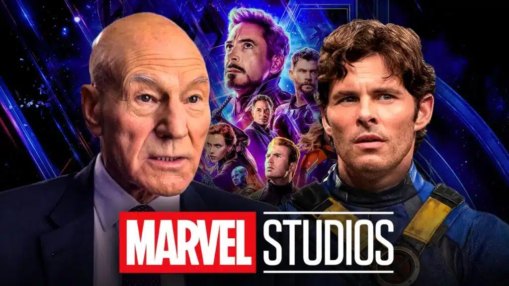 James Marsden e Patrick Stewart em cena de Vingadores: Doutor Destino, novo recorde histórico da Marvel