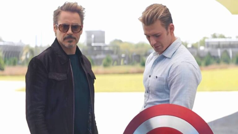 Doutor Destino confronta Tony Stark e Steve Rogers em cena dos Vingadores