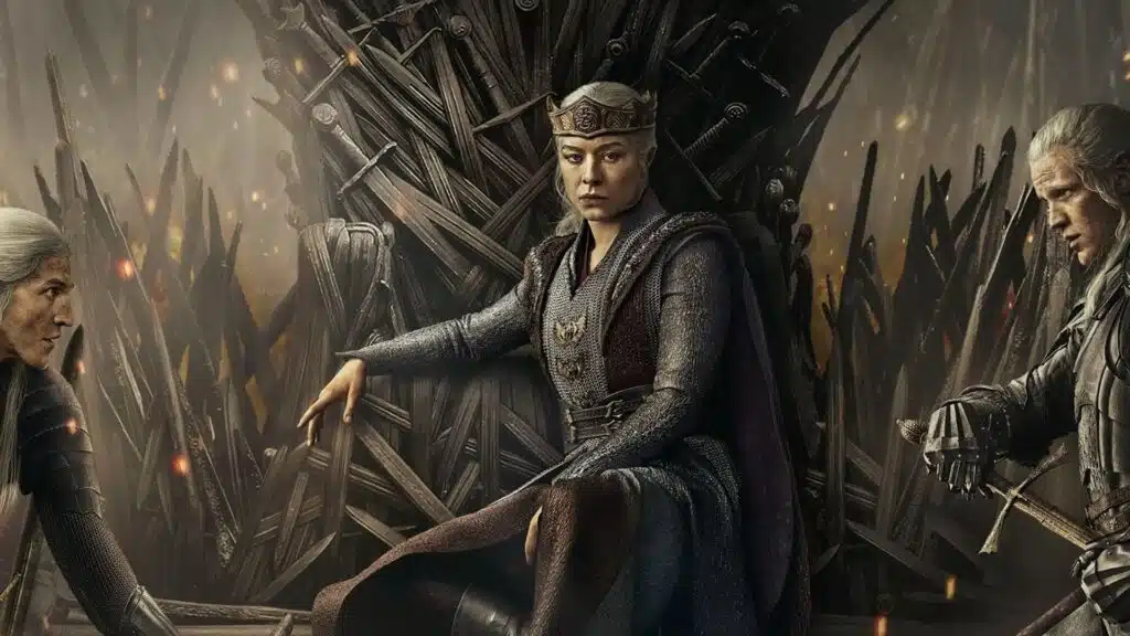 Cena de guerra Targaryen de A Casa do Dragão temporada 3, série spin-off de Game of Thrones