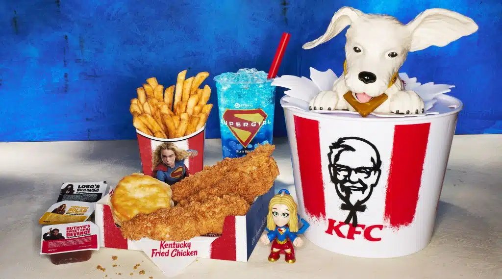 Supergirl em promoção KFC Ultimate Meal com colecionáveis Blind Bag de junho de 2026