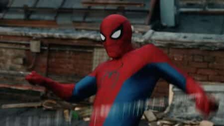 Homem-Aranha em cena do filme, relacionado ao spoiler do Hulk Selvagem no MCU