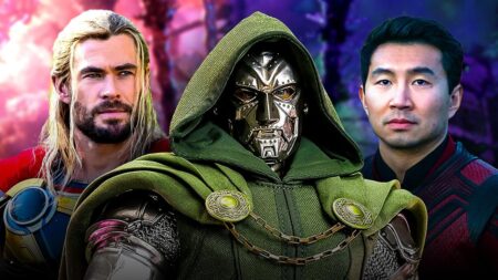Doutor Destino enfrentando heróis da Marvel no MCU
