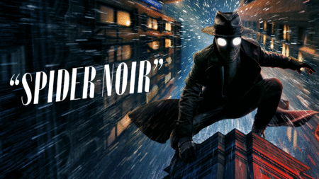 Spider-Noir arte oficial da série do Prime Video com Nicolas Cage