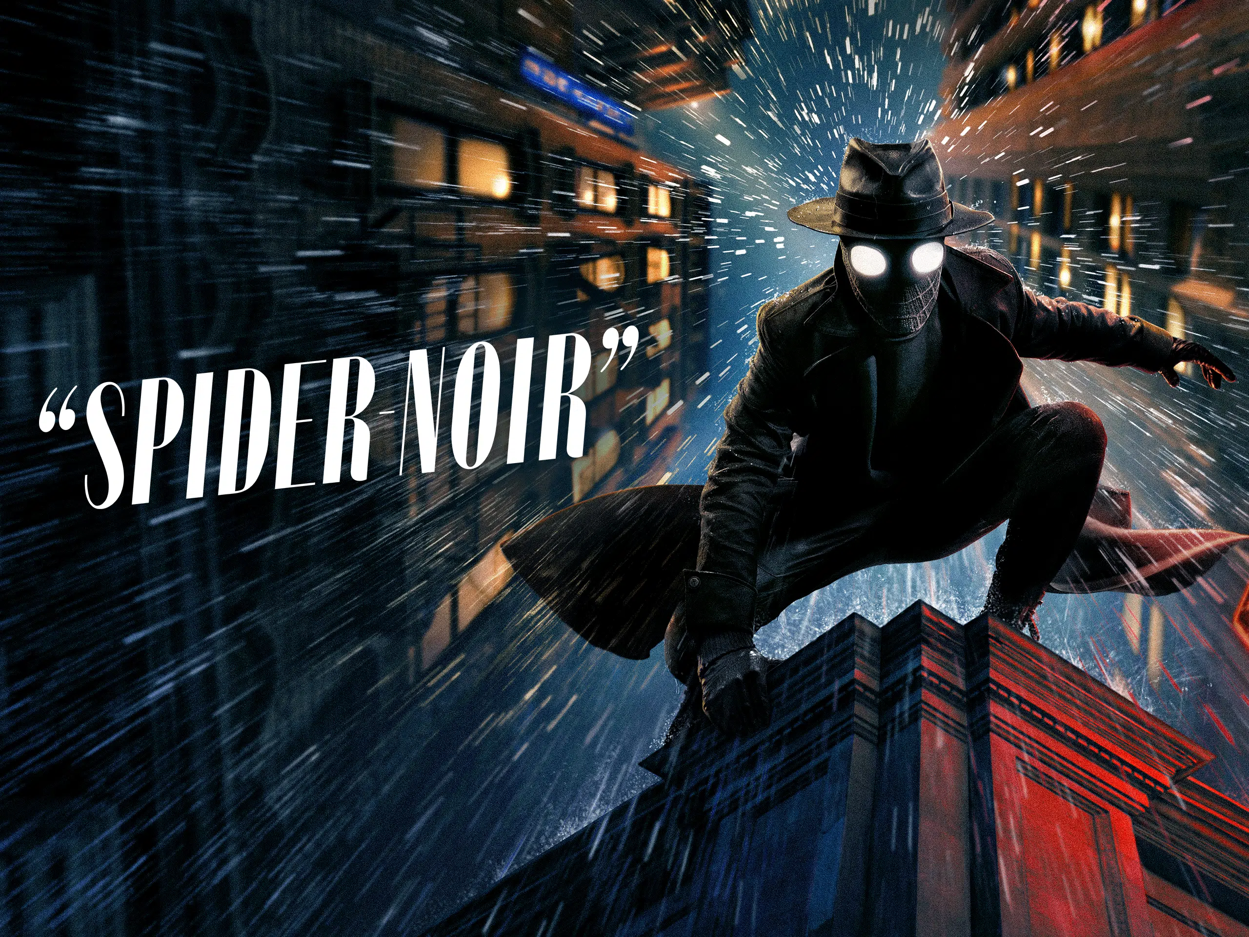 Spider-Noir arte oficial da série do Prime Video com Nicolas Cage