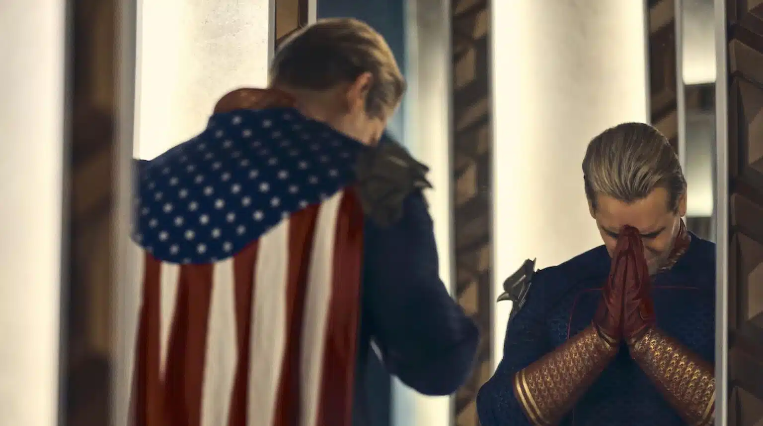 The Boys 5ª temporada: quando sai o episódio 6 e que horas assistir no Prime Video Homelander em cena da 5ª temporada de The Boys antes do episódio 6