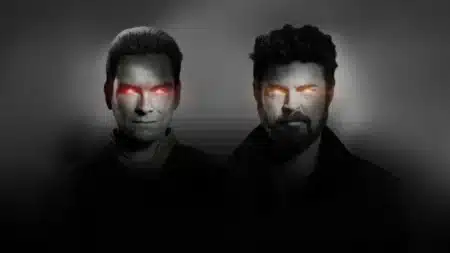 The Boys 5ª temporada episódio final Butcher e Homelander com olhos vermelhos em confronto épico