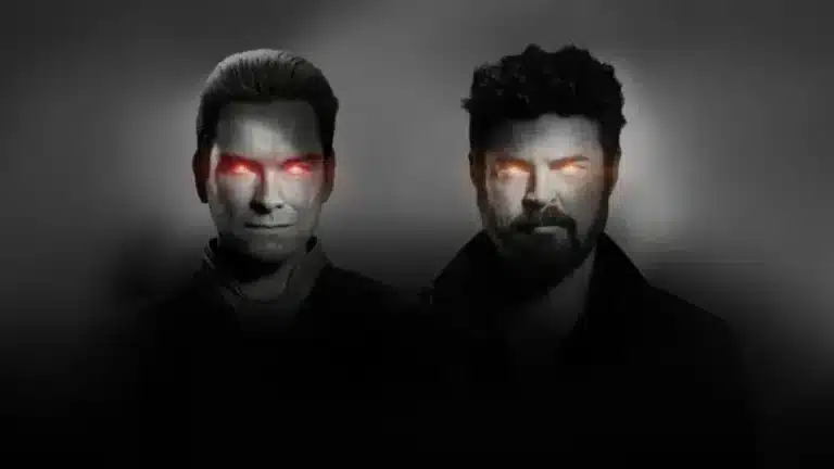 The Boys 5ª temporada episódio final Butcher e Homelander com olhos vermelhos em confronto épico