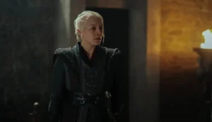 Emma D'Arcy como Rhaenyra em transformação na 3ª temporada de A Casa do Dragão