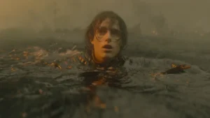 Jace Velaryon em Vermax durante a Batalha da Goela - A Casa do Dragão
